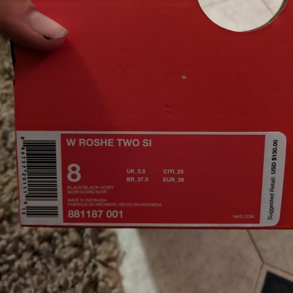 NWT Nike Roshe 2 SI - Black Leather - Picture 5 of 6